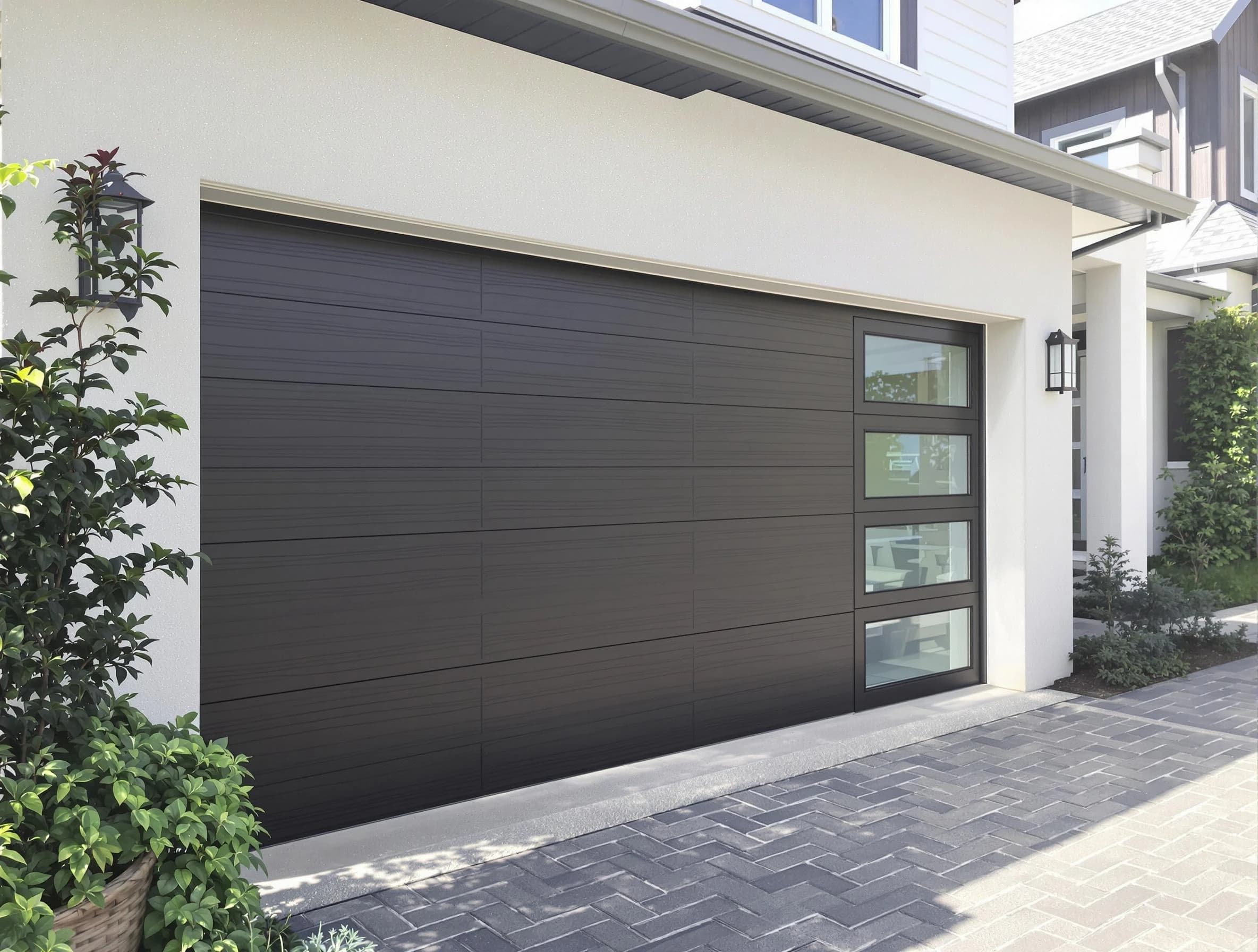 Custom garage door installation by Alpharetta Garage Door Repair in Alpharetta