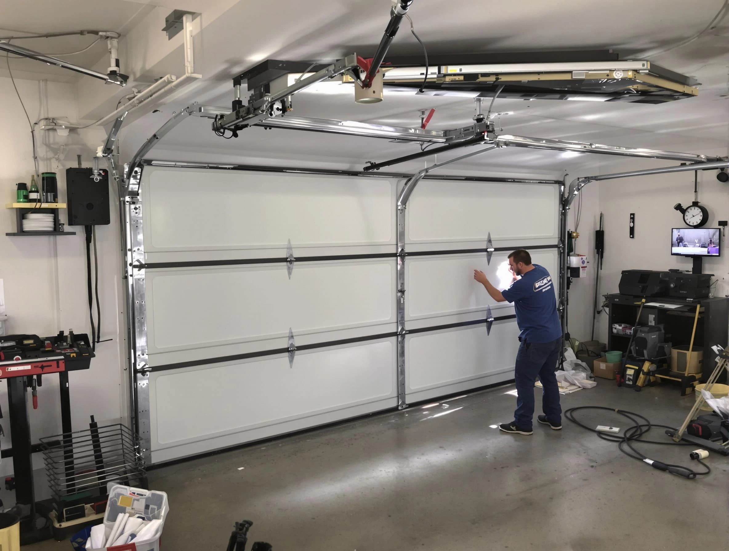 Professional garage door repair service by Alpharetta Garage Door Repair in Alpharetta
