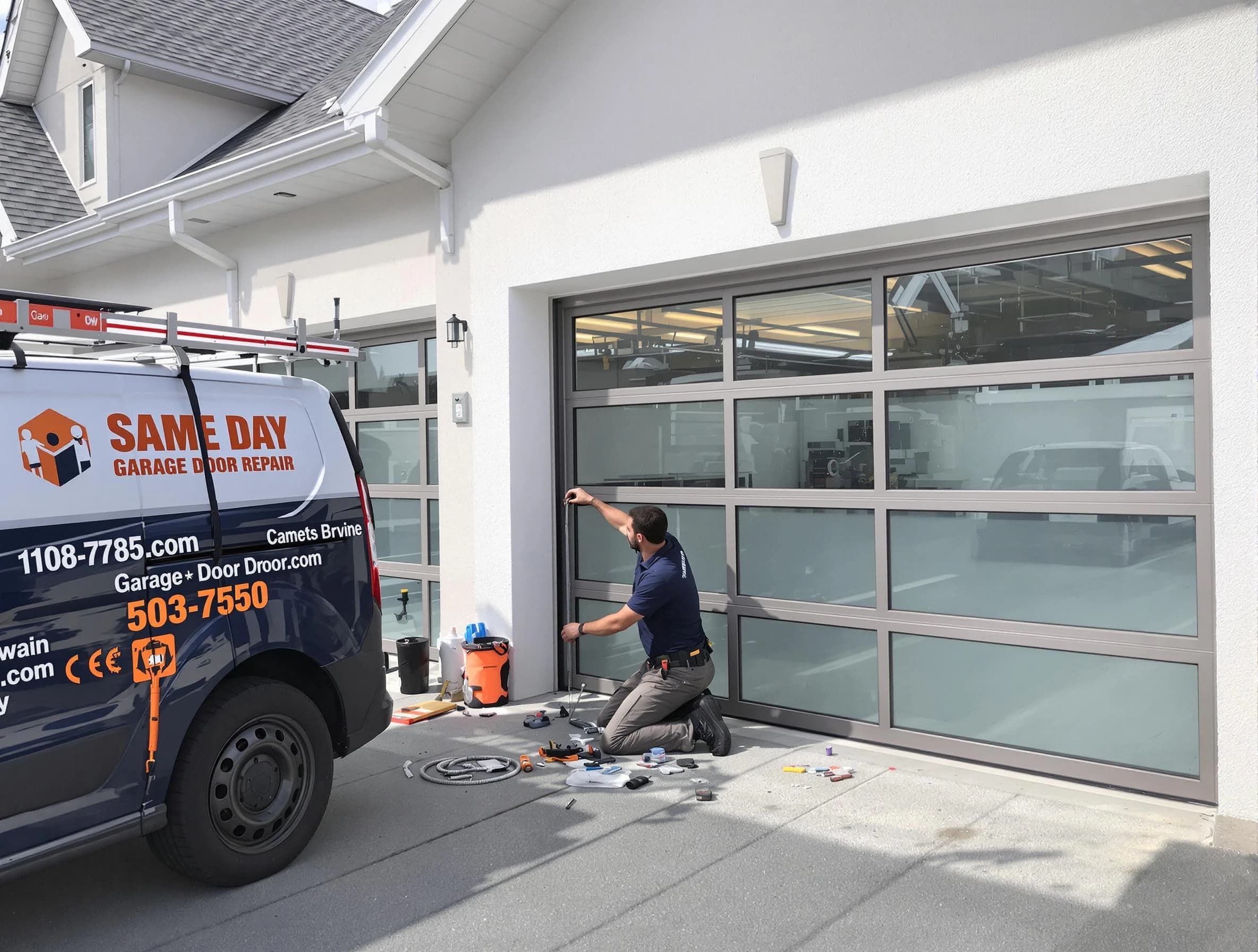 Same-day garage door repair service by Alpharetta Garage Door Repair in Alpharetta