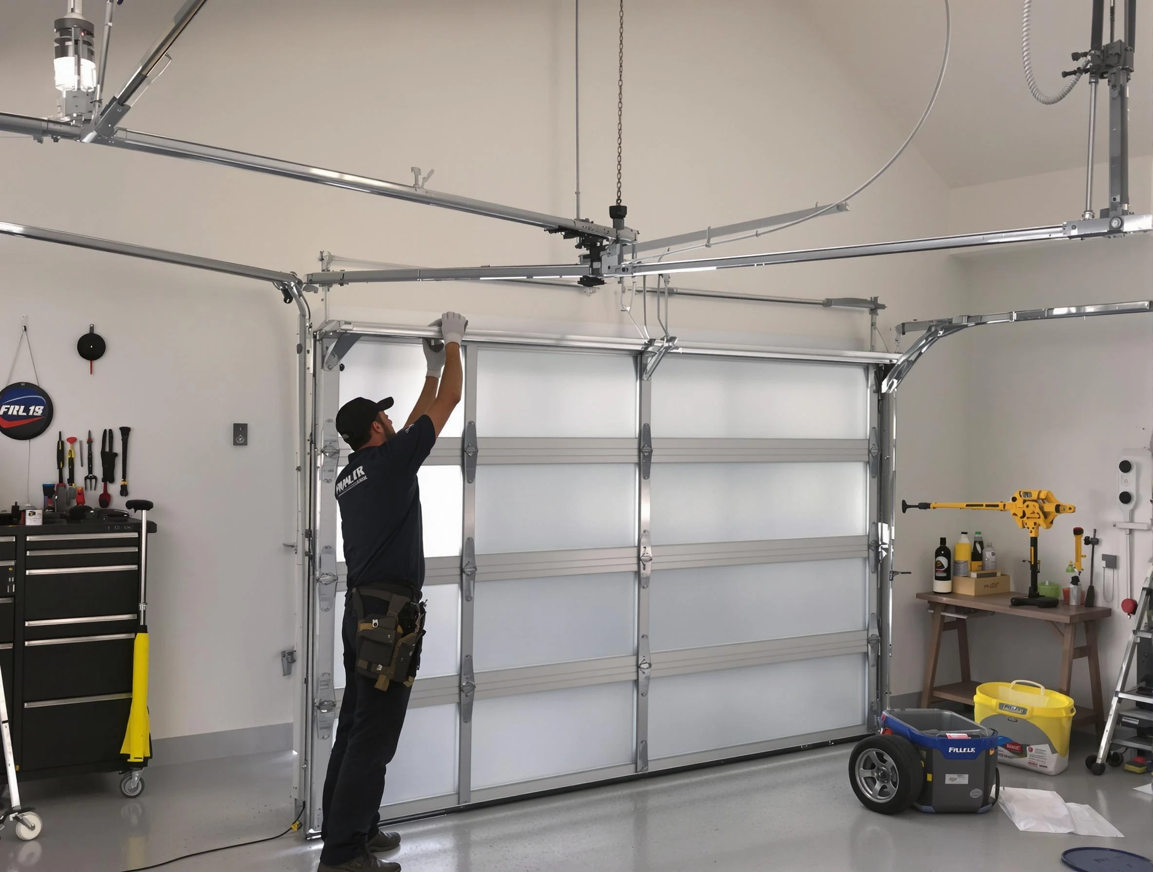 Alpharetta Garage Door Repair certified team performing precision garage door installation in Alpharetta