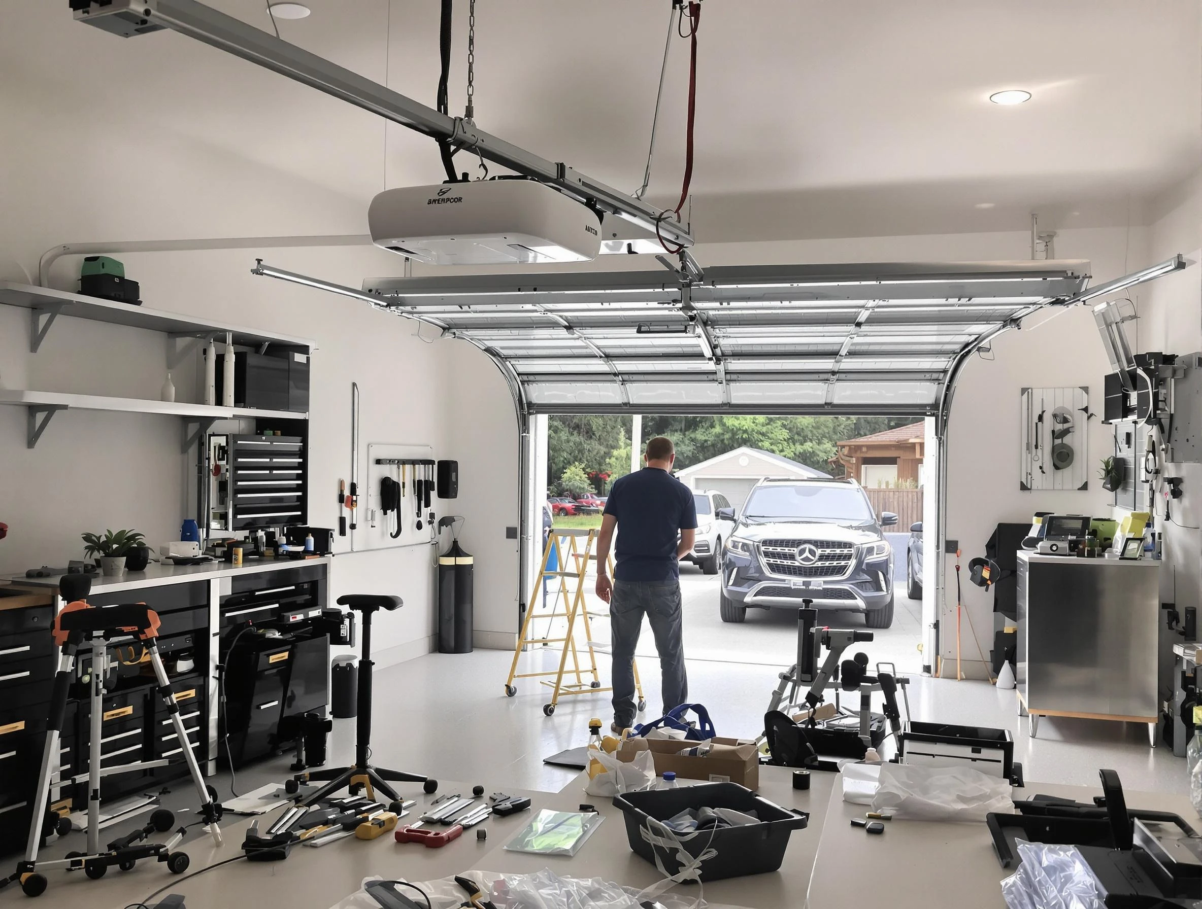 Garage door opener installation by Alpharetta Garage Door Repair in Alpharetta