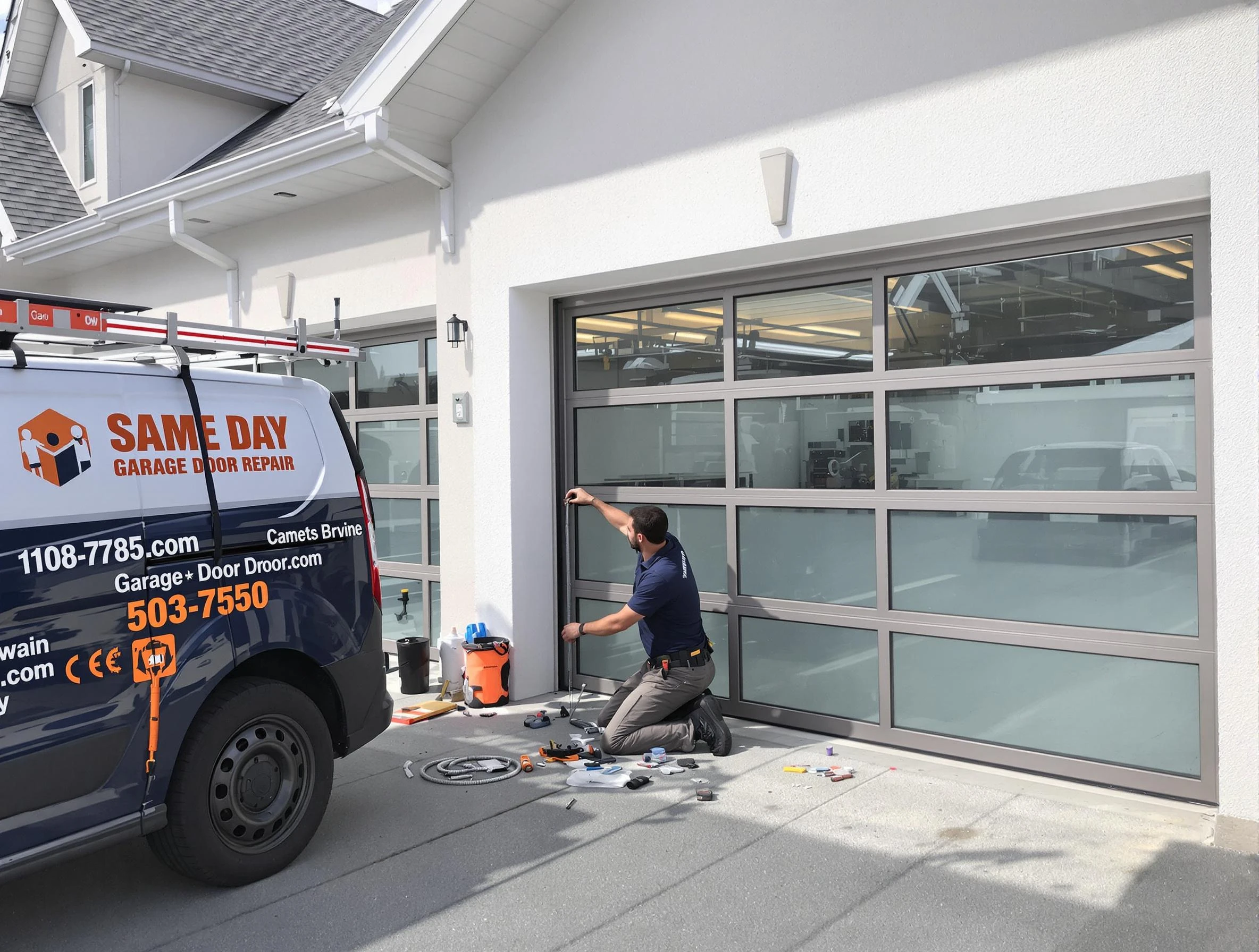 Same-day garage door repair service by Alpharetta Garage Door Repair in Alpharetta